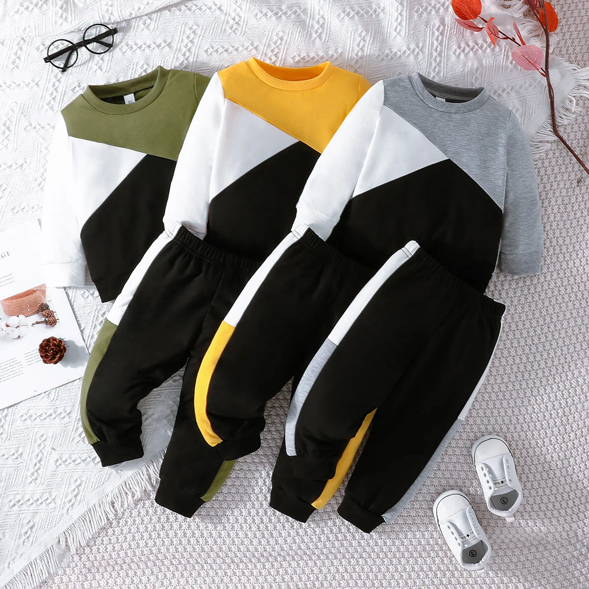 Children Clothing Baby Toddler Kids Long Sleeve Sweatershirt Hoodies Pants Baby Boy Winter Clothes For 1 Year Old