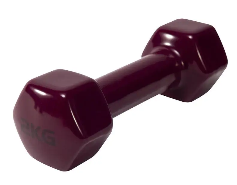 Custom LOGO Exercise Workout Dumbbells for Fitness Anti-slip Anti-roll Sport Products Cast Iron Vinyl Hex Dumbbells