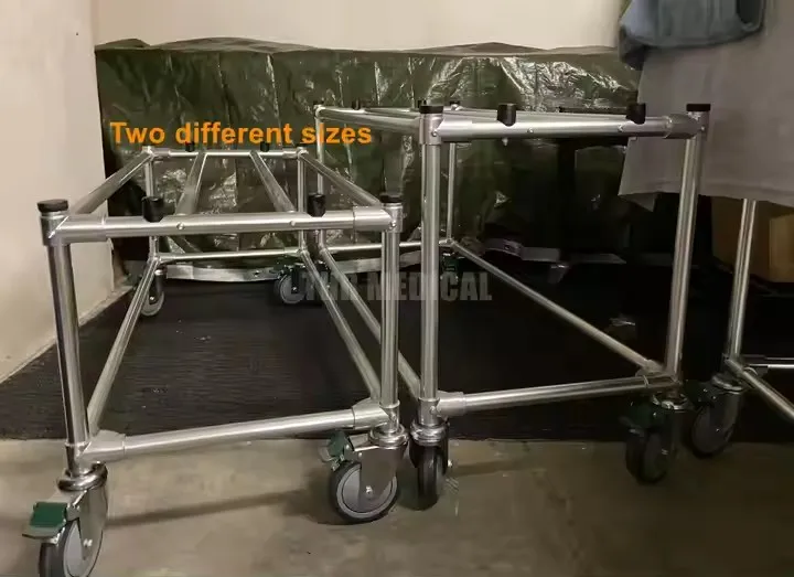 THR-100 Funeral Products Full Aluminum Alloy Coffin Casket Tolley Morgue Truck Car