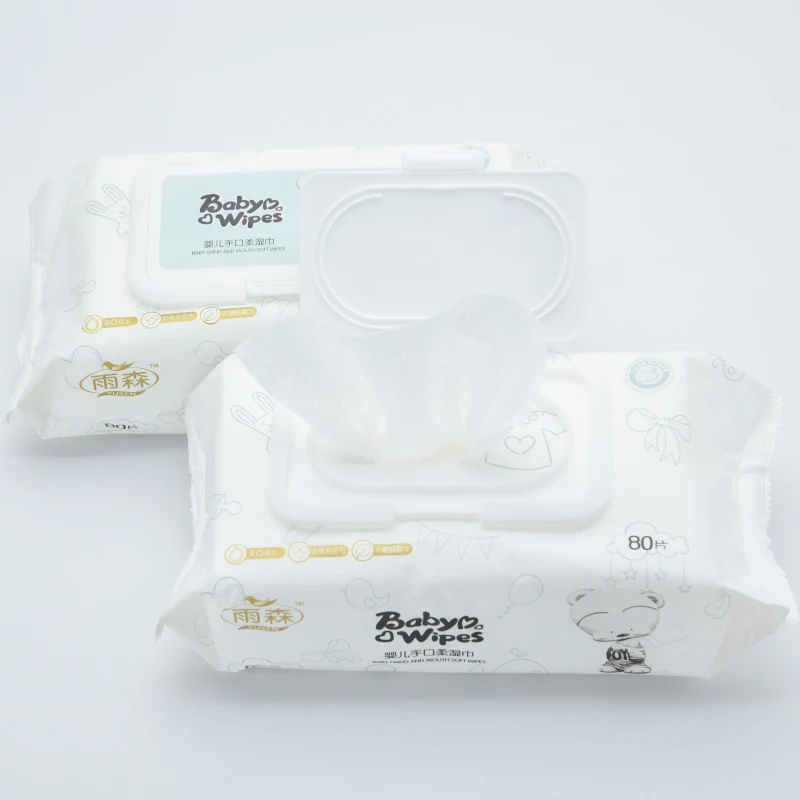 
High Quality 80 pcs korea washable eco soft care baby wipes private label 