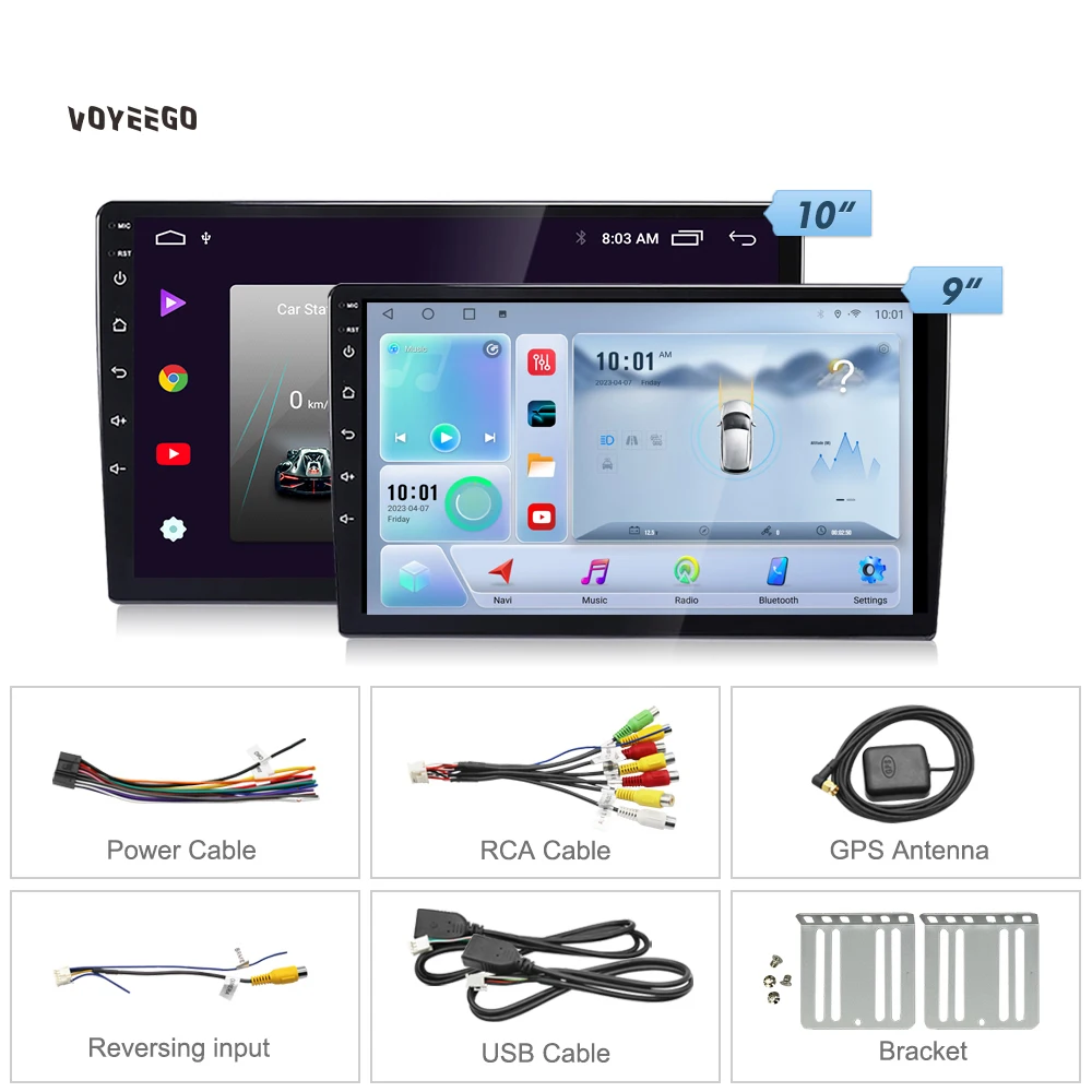 YZG TS10 Car Android Player 9/10 Inch DVD Universal 4+64G 6+128G Built-in HD Multimedia Stereo GPS Radio MP5 Music Touch Screen