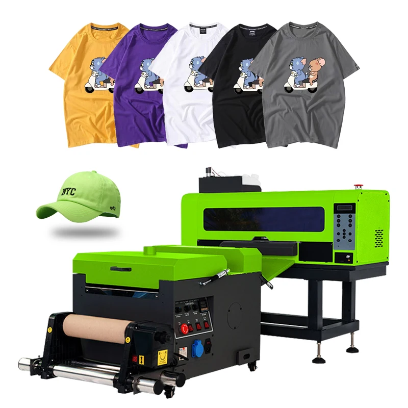 Okai A3 Dtf Pet Film Digital Low Cost Printer 2 Head Printing T-Shirt Machine For Canvas Bag