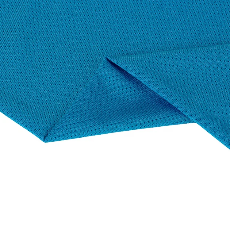 China Supplier Knitted Plain Dyed Sportswear 2 Way Stretch 100%Polyester Mesh