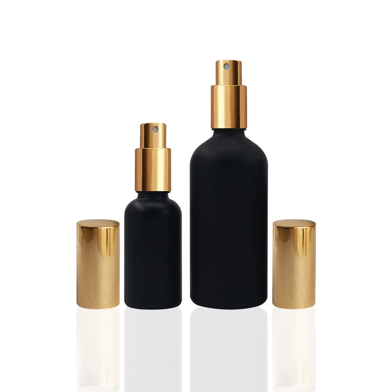 10ml 100 ml mist water bottle bulk black matte glass home room 2 oz spray bottles small luxury wholesale with box