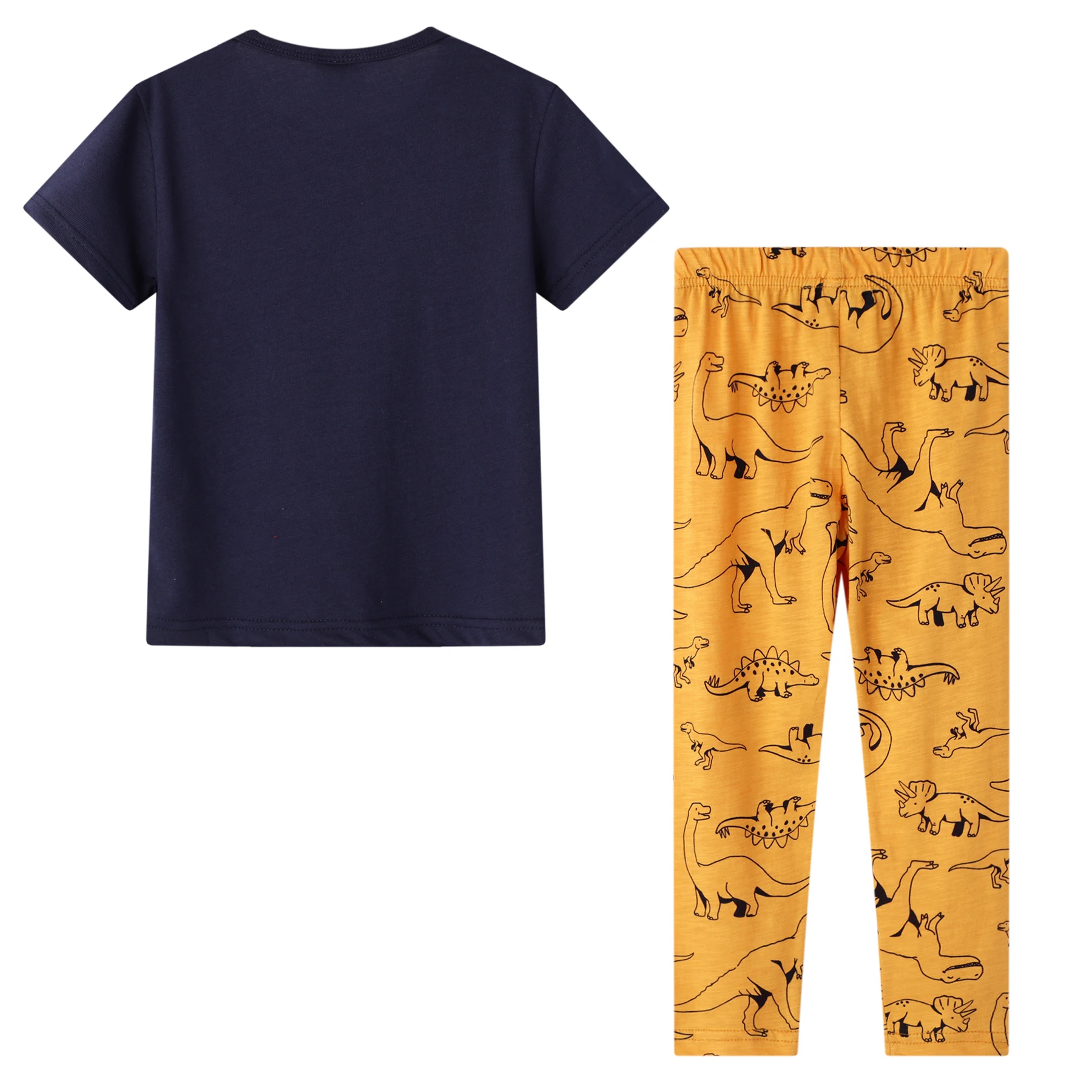 
2020 new design 100%organic cotton boys pajamas soft fabric homewears casual summer children clothing sets 