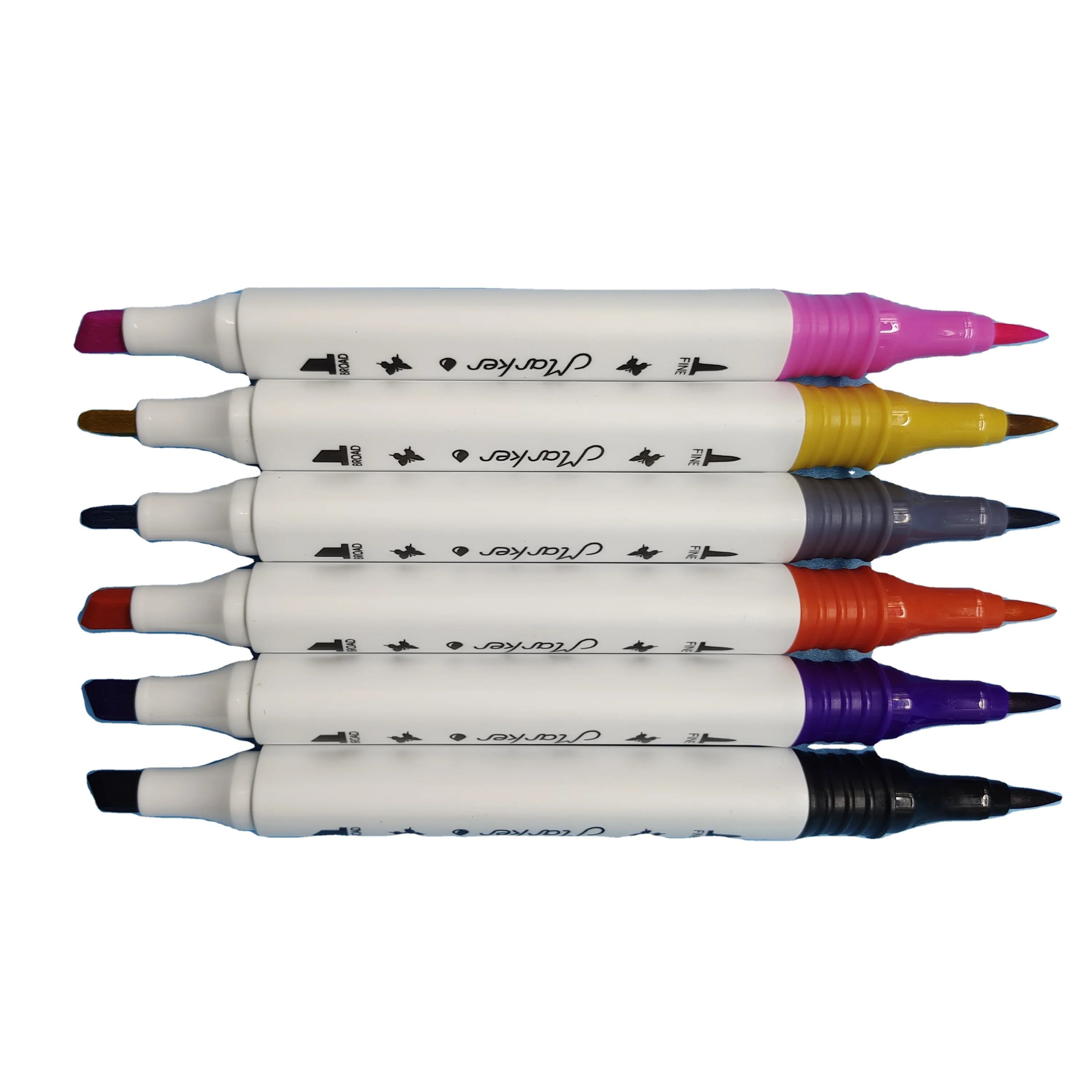 DIY Water-based ink disappear marker pens with transparent barrel