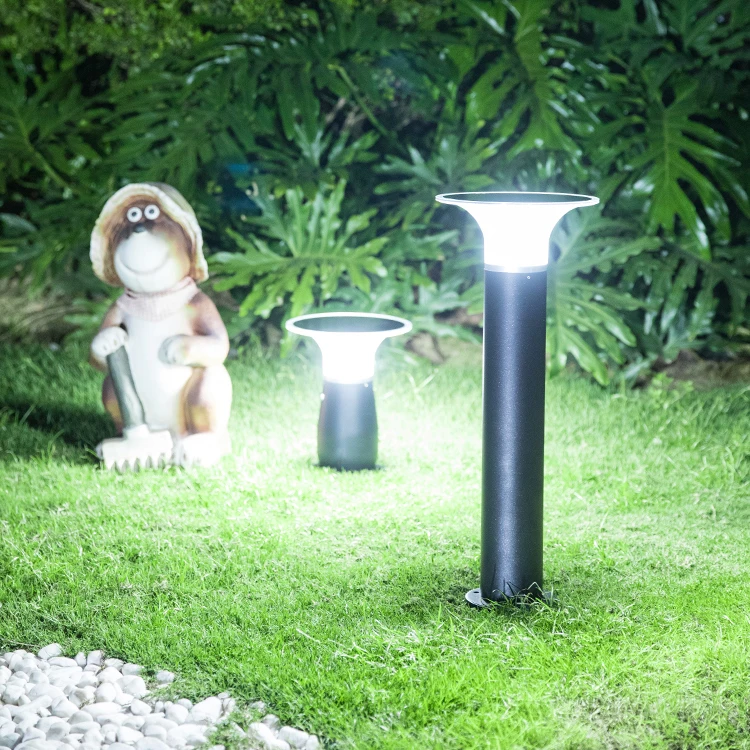 High Powered Pathway Garden Bollard Pillar Outdoor Waterproof 3W Solar Led Lawn Light