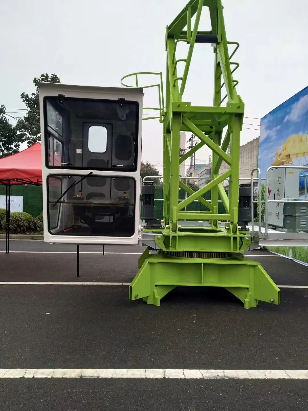 HYCM 8tons flat-top tower crane with competitive price