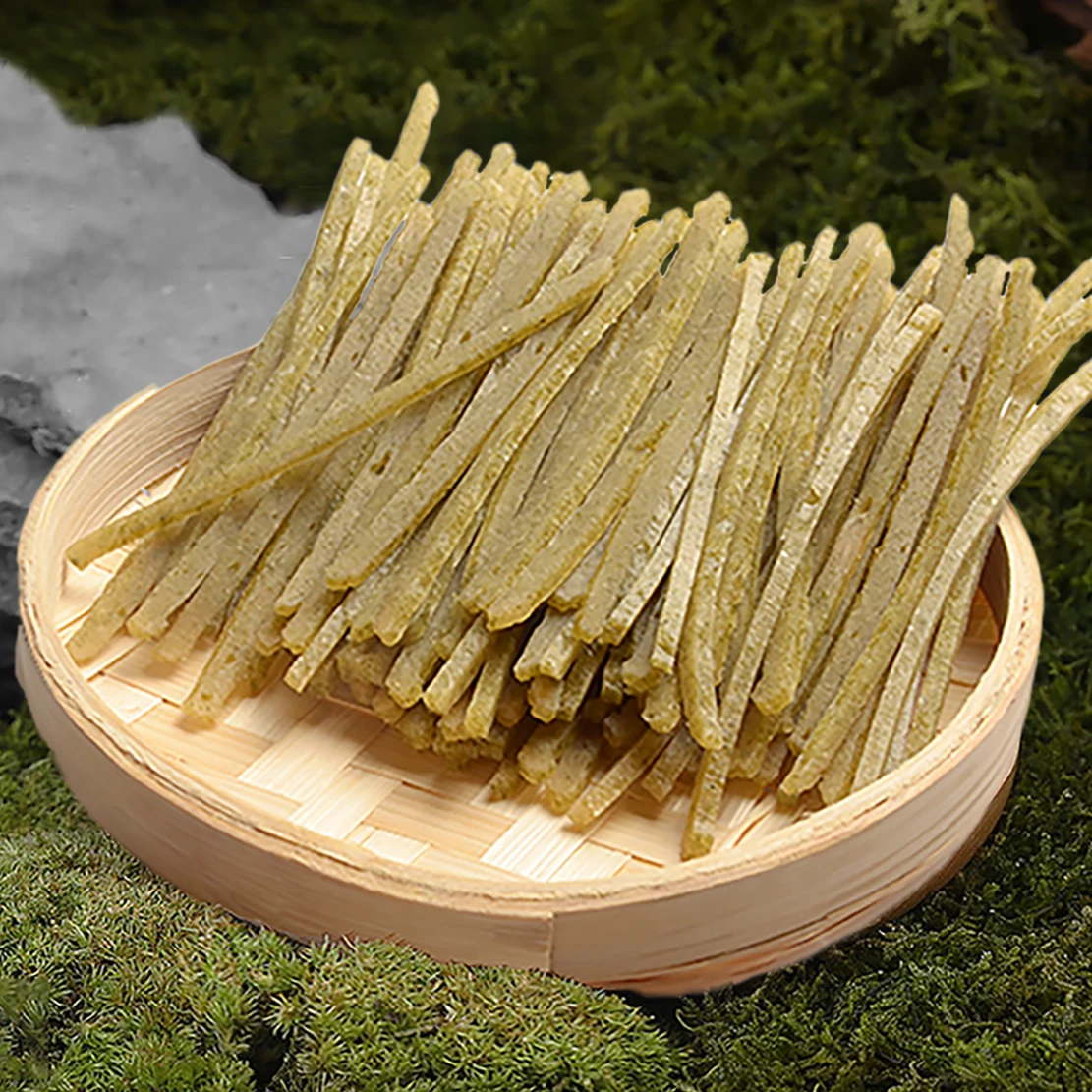 Корм для домашних животных домашняя кошачья закуска водоросли прорезывания зубов шариками чистки кошачьи угощения куриные тонкая полоска