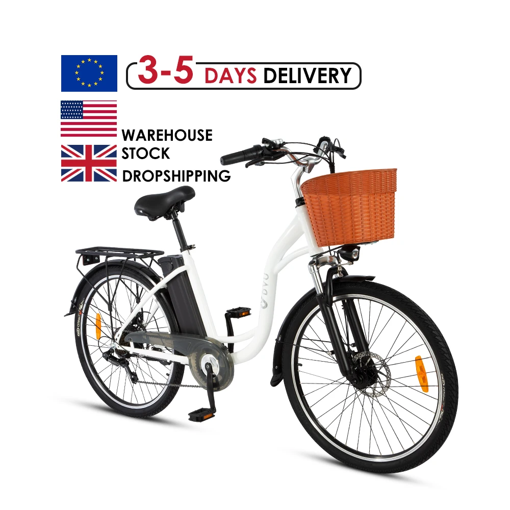2024 DYU C6 EU UK USA Warehouse europe retro electric delivery bike Chopper electric dirt bikes for adults men
