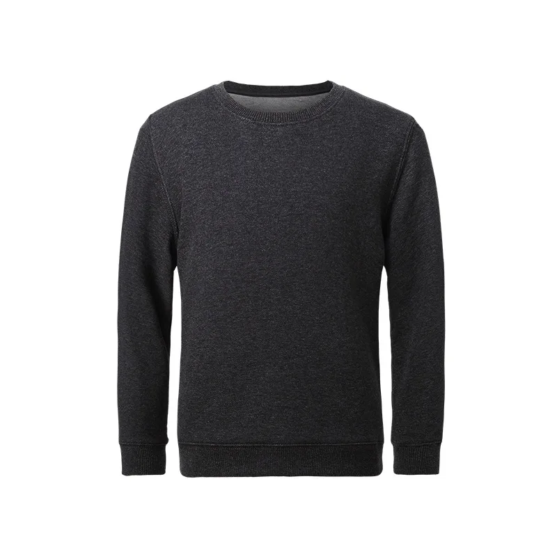 Осень-зима 2019 детская куртка для отдыха с логотипом на заказ хлопковые вязаные свитшоты без рисунка с круглым вырезом для детей