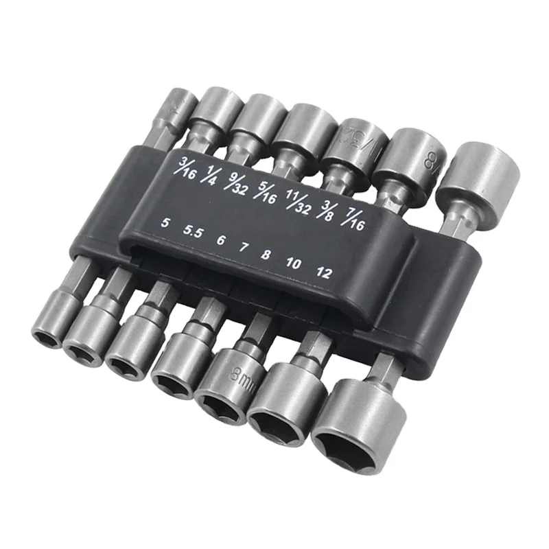 14PCS Non Magnetic Hex Shank Nut Setter