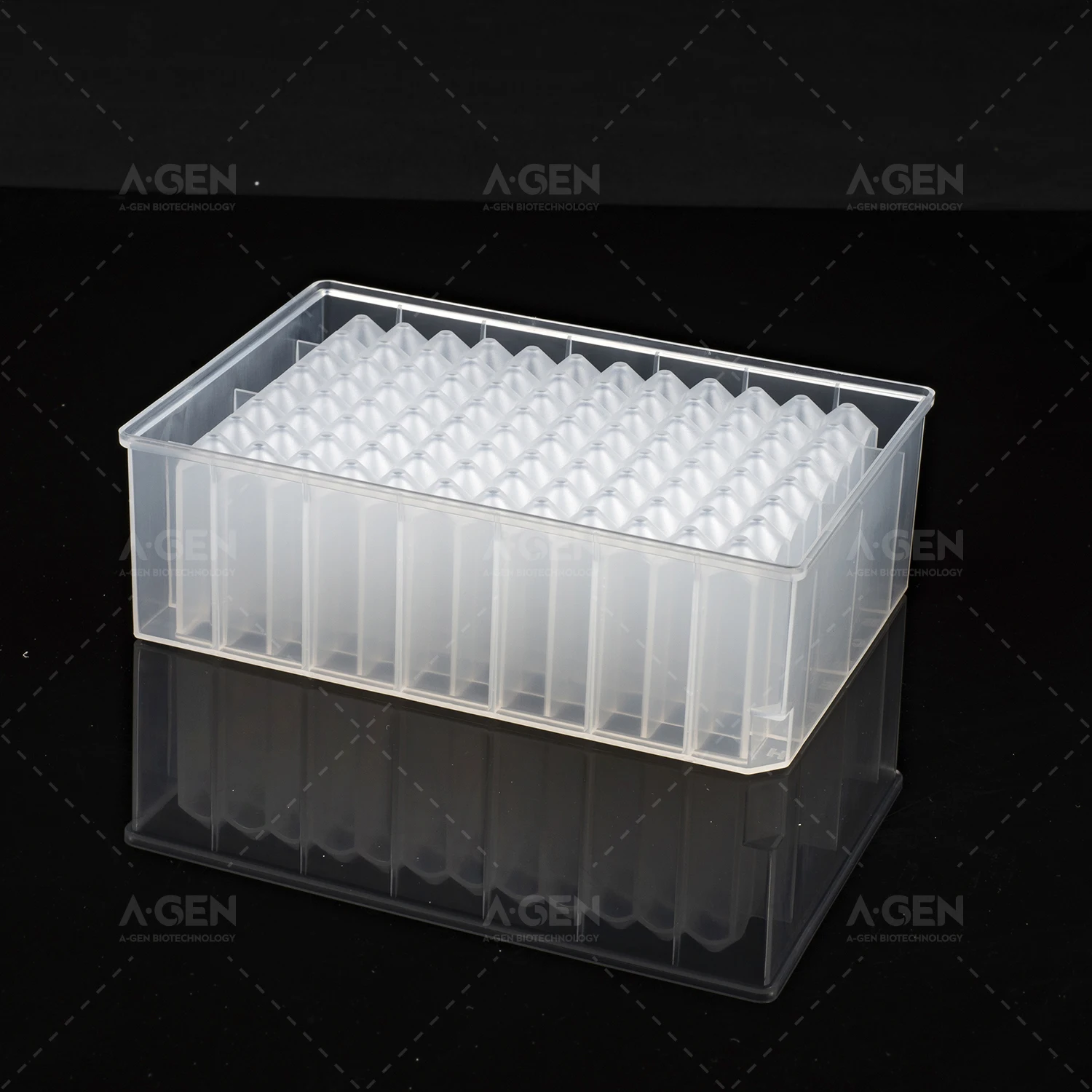 Polypropylene,2.3ml Reaction plate 96 Square V Bottom Deep Well Plate Nunc No. 95040452 for DNA/RNA extraction