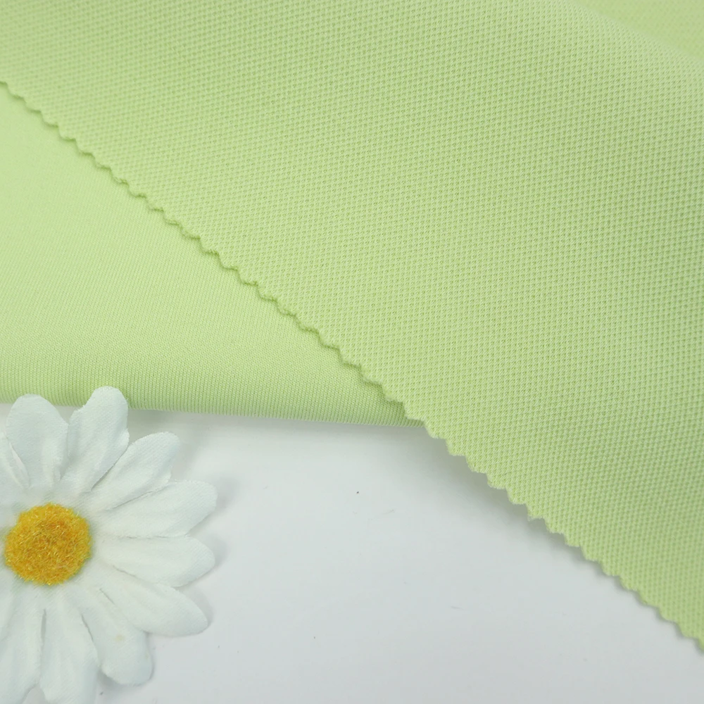 Factory Fabrics Price Wholesale custom fabric rolls TC  Polyester Cotton Pique Scuba fabric for sportswear polo shirts