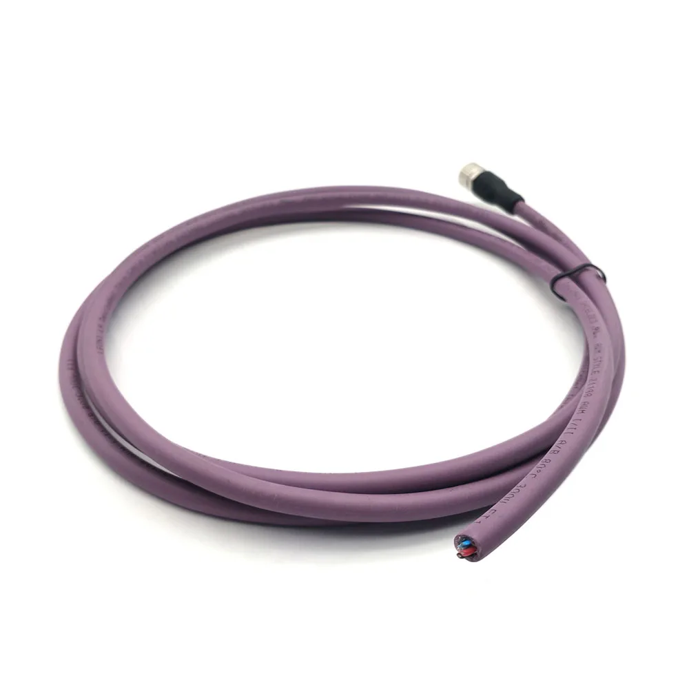 SVLEC IP67 Shielded Devicenet Canopen 5 Pole Coding A M12 Fieldbus Connector with Open Ended Wires