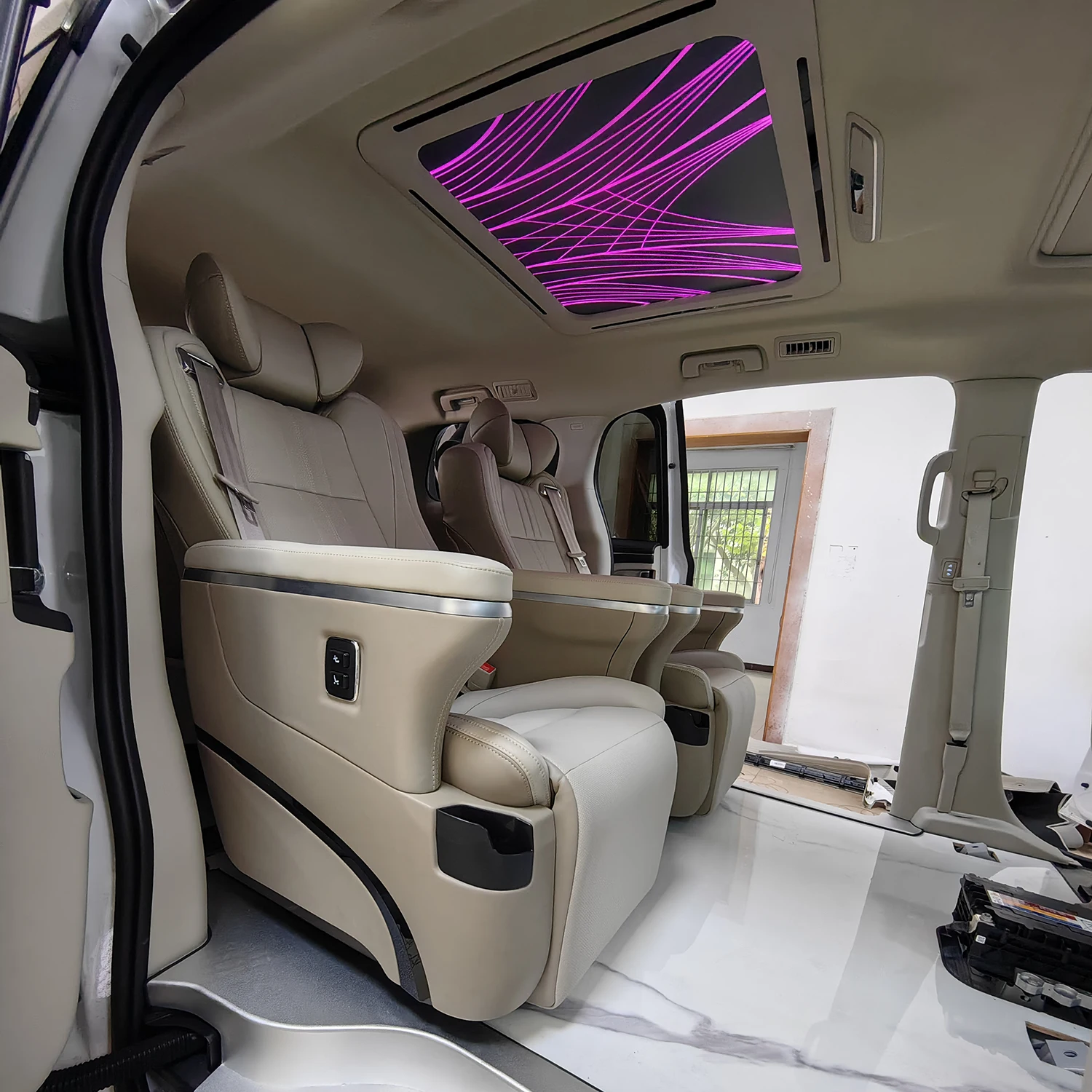 ST-AEF-ZG Mpv ventilated reclining massage seat power swivel adjustable vip auto electric luxury van car seat