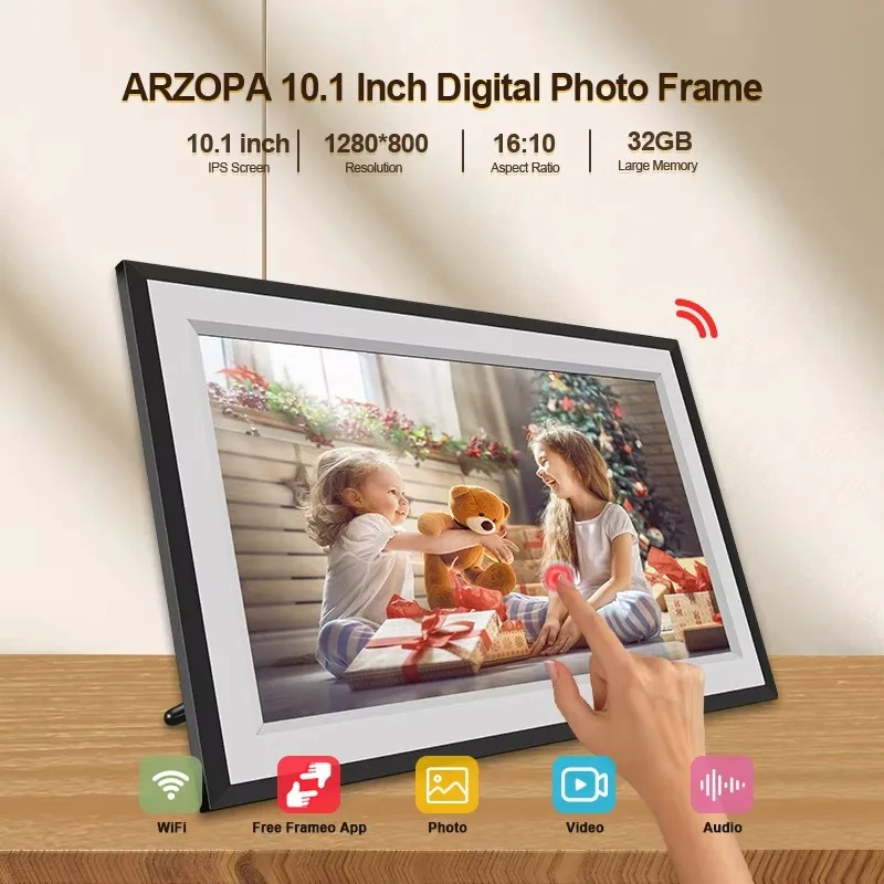 Full HD экран 15 6 live Wifi облако цифровая фоторамка воспроизведение видео сенсорный