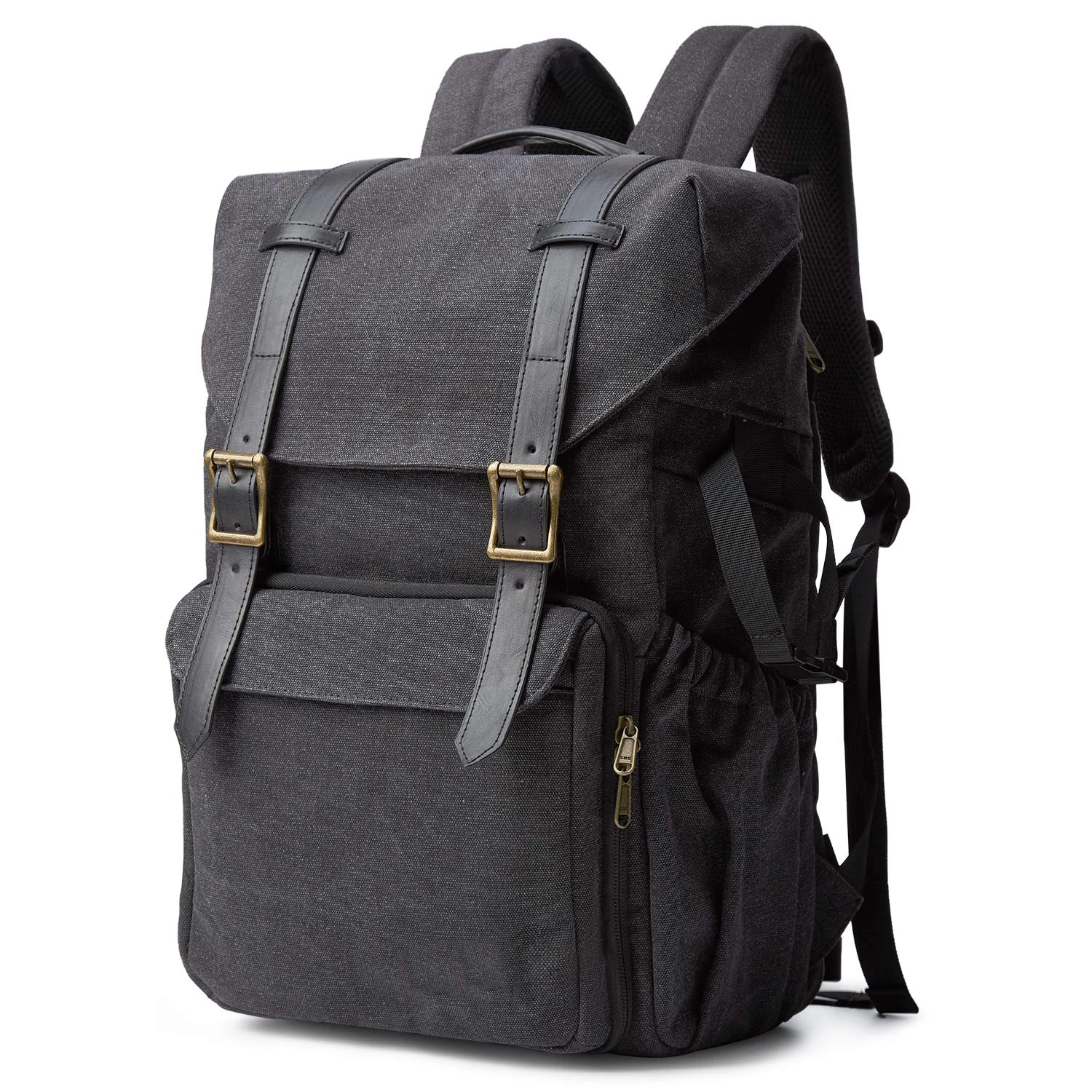 Designer Canvas Large Waterproof Digital Gear Video Camera Storage Bag slr dslr Camera Backpack with Laptop Sleeve and Dividers