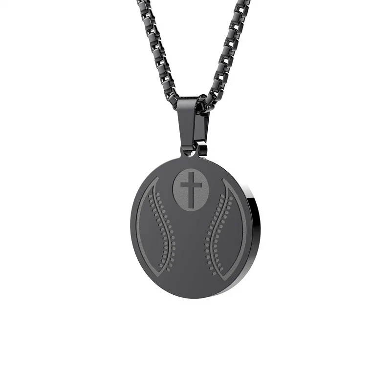 Hot selling stainless steel basketball sports style ball pendants, necklaces, high-end accessories wholesale