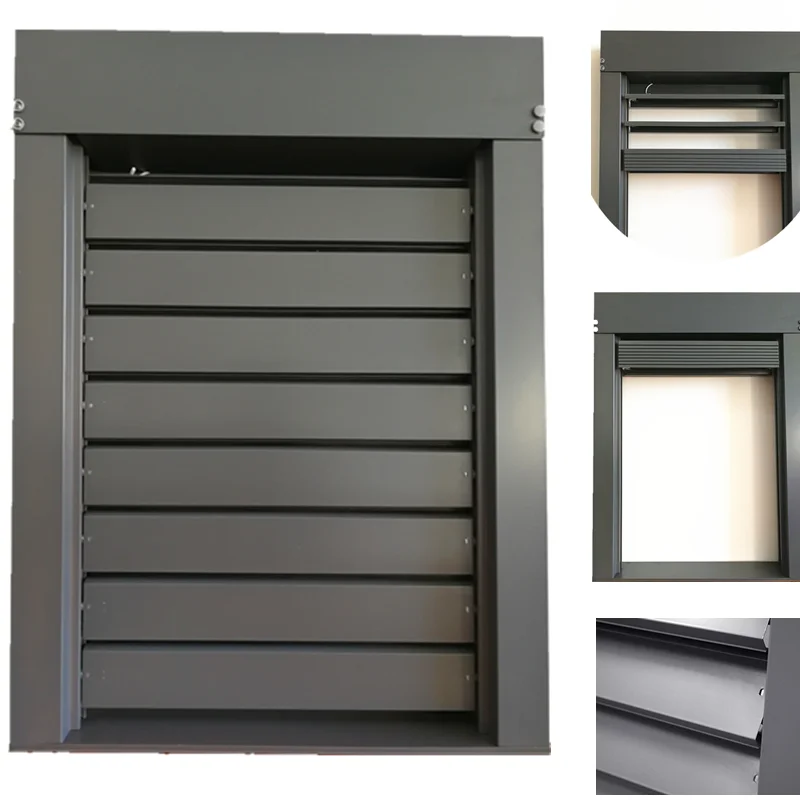 Aluminum Facade rotating  ajustable  rotate Louver all metal blind