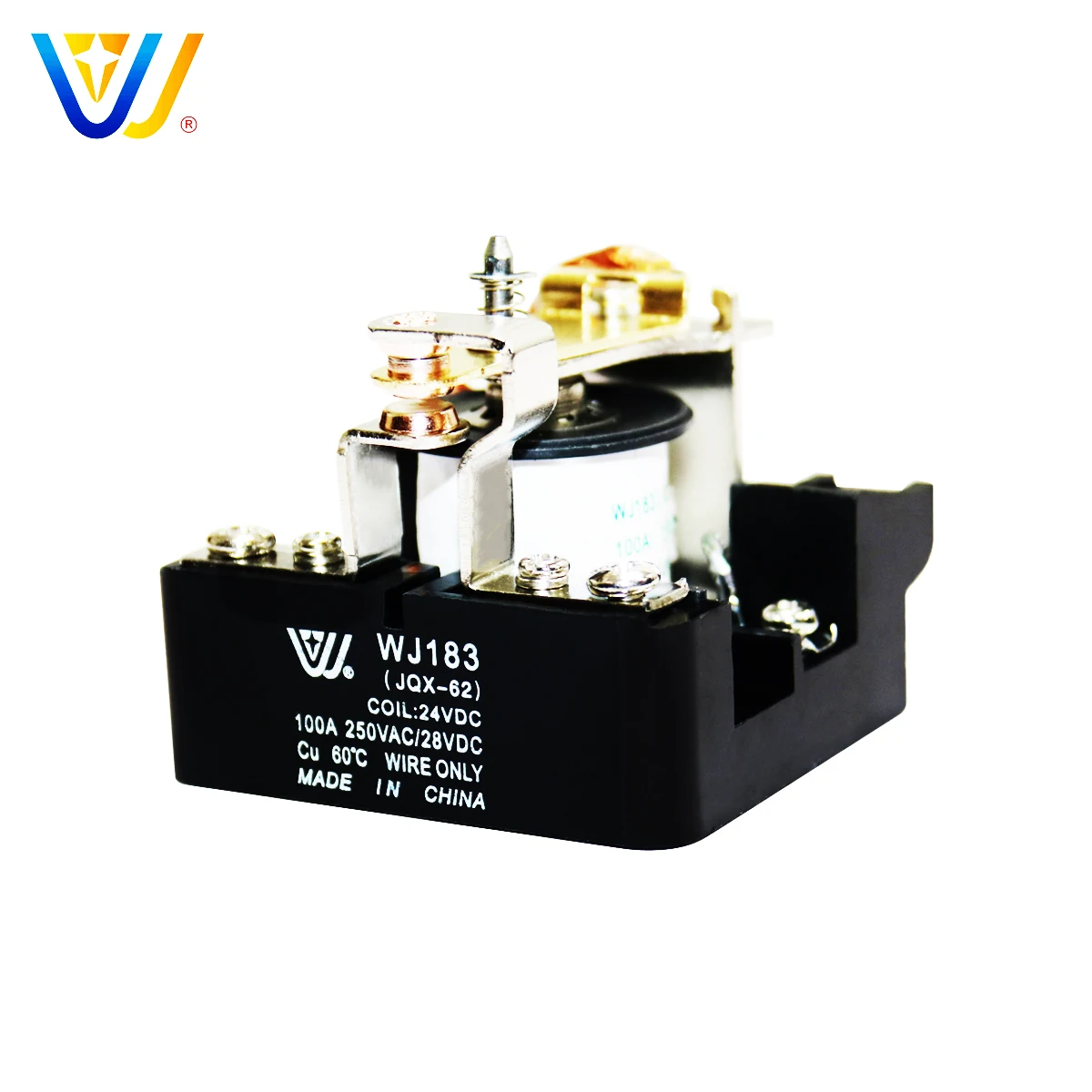 China 90A 250vac single pole coil power Relays Jqx 62F 1Z 12v 100 amp relay SPST 30A Middle Relay for Voltage Regulator