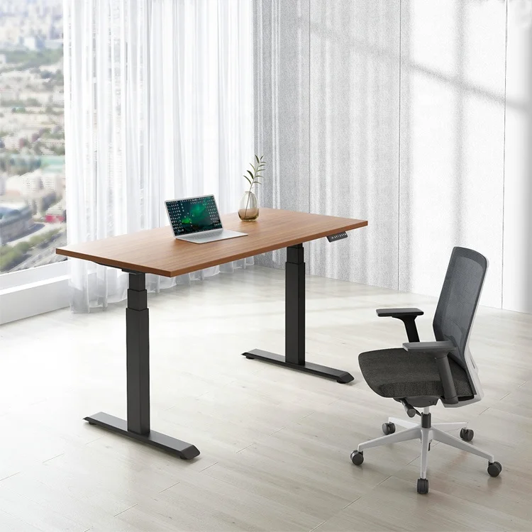 Factory Price Adjustable Desk Oak Smart Office Table Standing Desk Frame