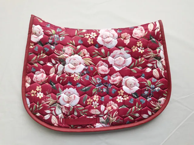 Fashion Style Pad Bamboo Fiber Fabric Saddle Pad Eco-Friend Fabric Horse Saddle Pad With Silicone