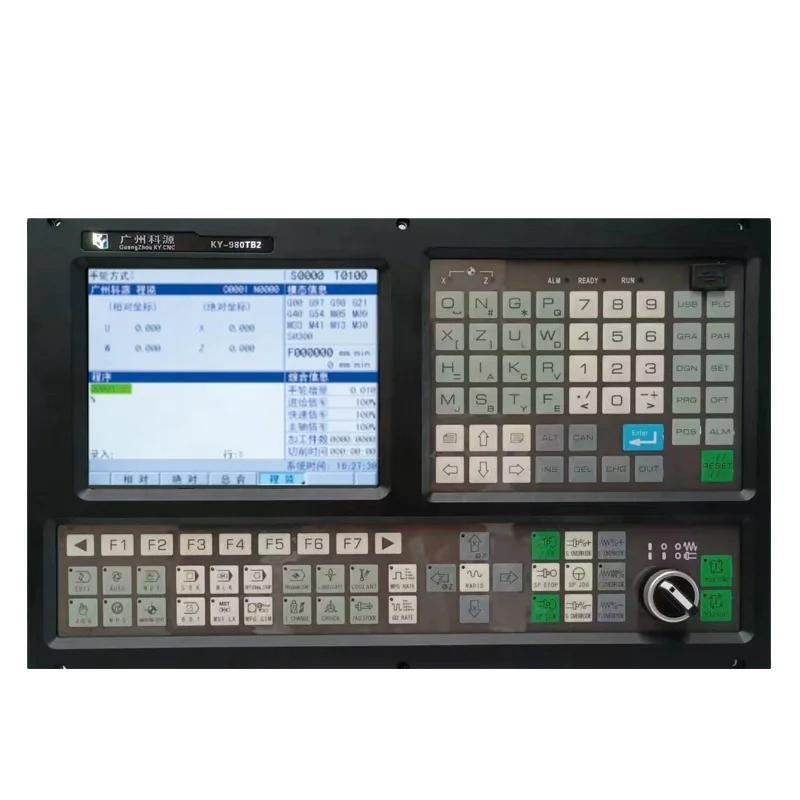 2 Axis Lathe and Turning CNC controller with new English control panel ATC+PLC+Macro+M3 usb cnc complete kit