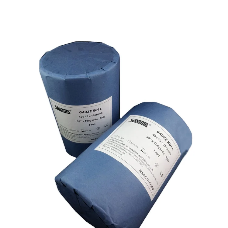 Bulk medical supplies 1000m 2000m size gauze jumbo roll