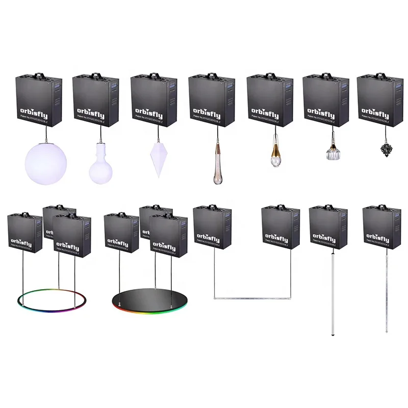 Eastsun Orbisfly DMX LED RGB ball winches kinetic pixel lights