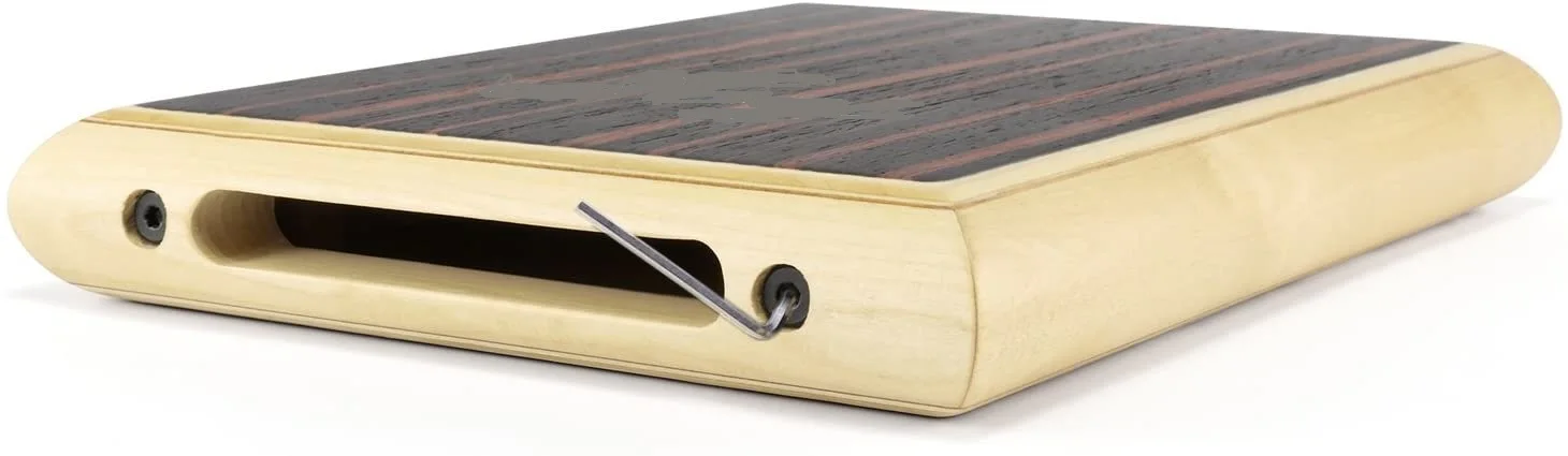 Walter Hand Percussion Mini Ebony Tapping & Birch Wood Body Pad Series Cajon , Anti slip travel style cajon can play on leg