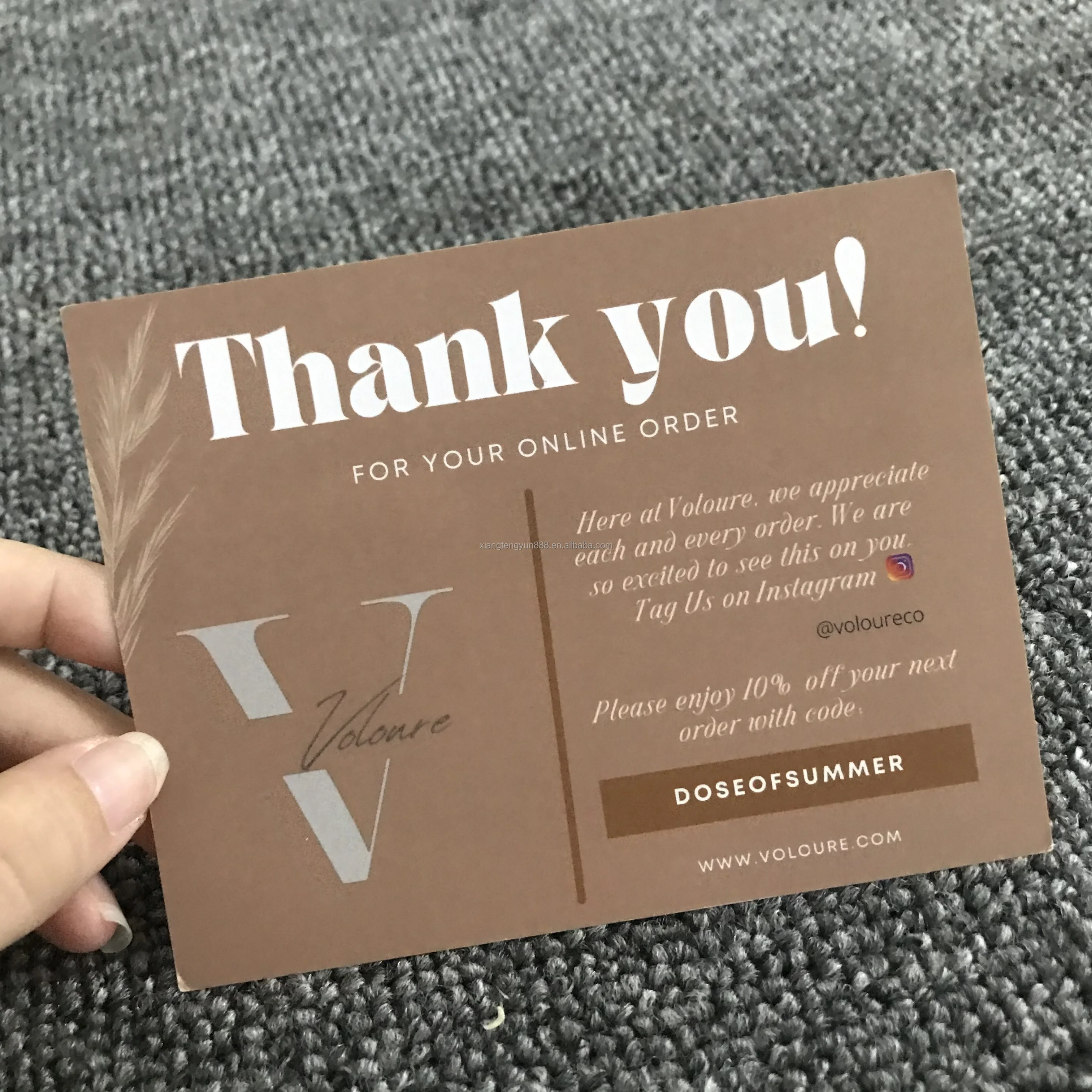 Hot Sale Custom Printed Spot Uv / Gold Foil Luxury Look Wedding Invitation Paper Card,E-commerce Business Thank You Paper Cards