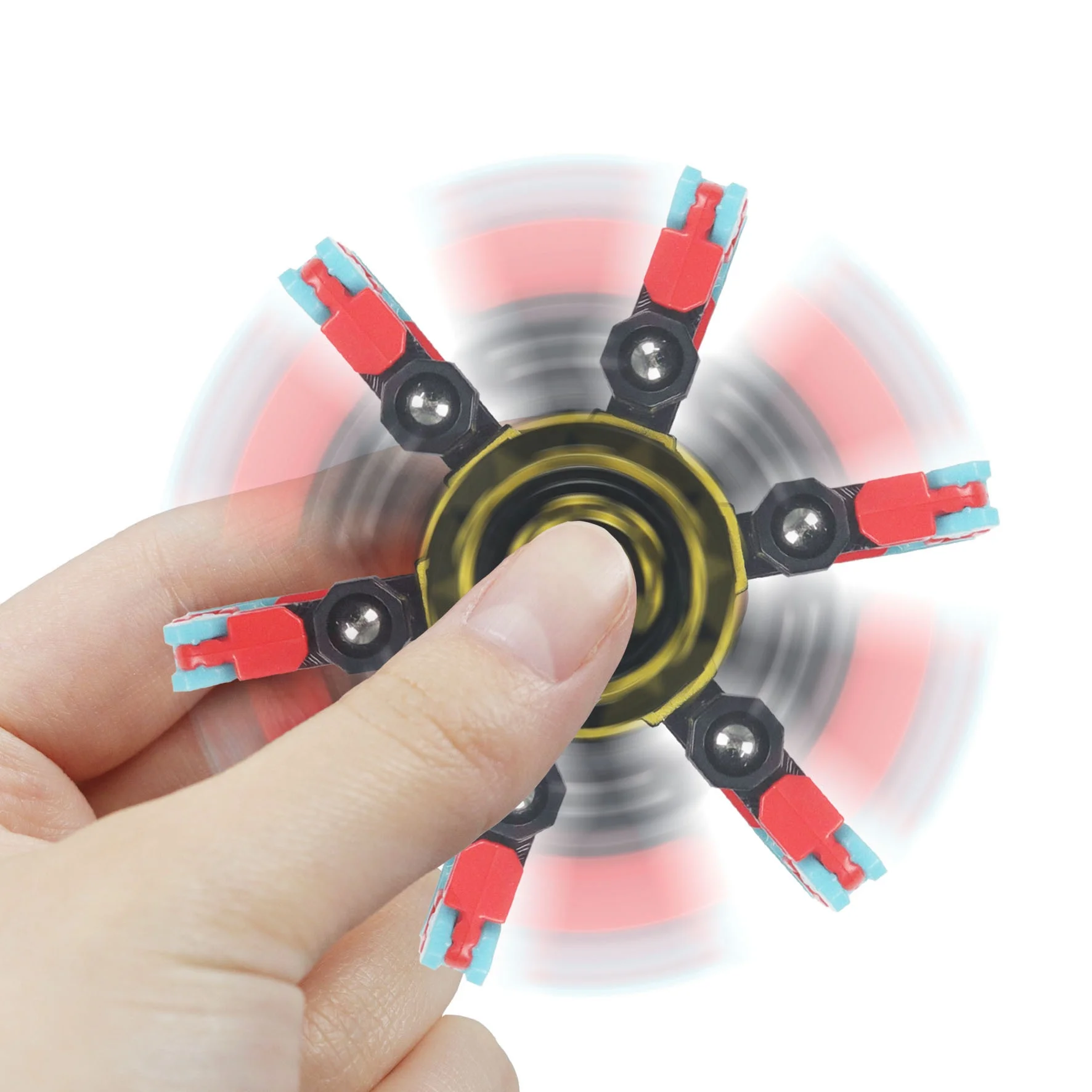 Anti Stress Relief Transformable DIY Hand Fingertip Fidget Mechanical Gyro Chain Deformation Robot Spinner Fidget Spinner Toy