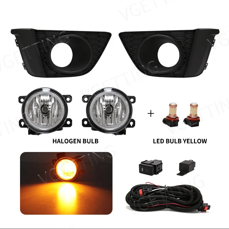 12V Auto Parts Fog Lights Front Bumper Car Auto Driving Lamp Fog Light for Honda Fit/Jazz 2014 2015 2016 2017