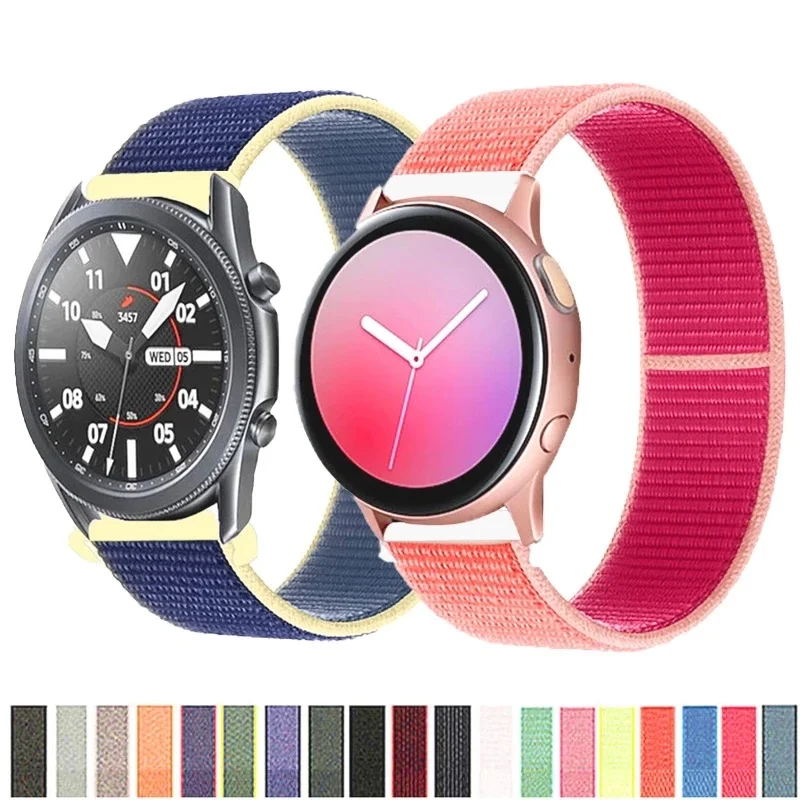 20mm 22mm band For Galaxy Watch active 2 44mm 46mmHuawei watch GT 2 2e pro Samsung watch 3 45mm Gear S3 Frontier Nylon strap
