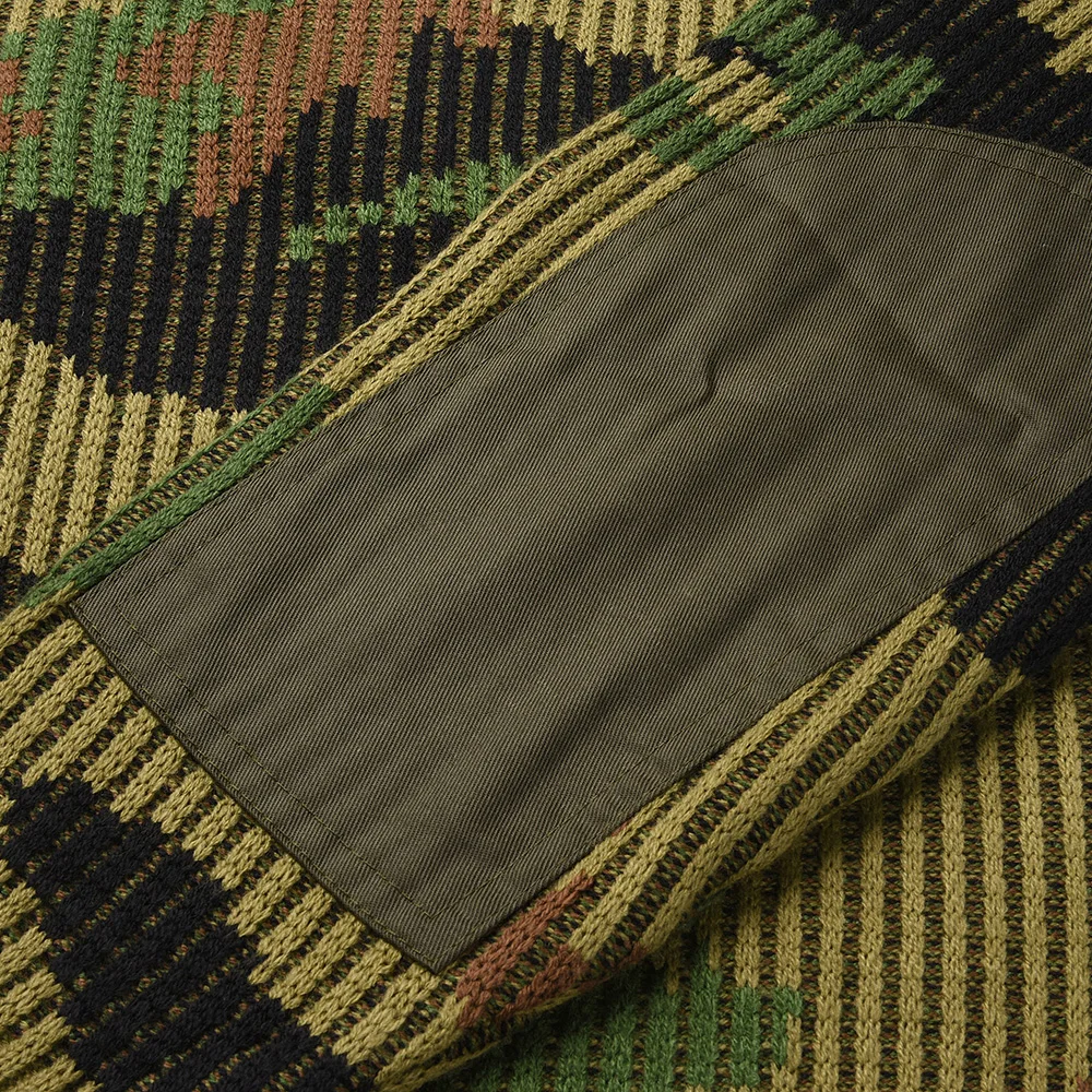 XINXING Patch Knitted Winter Jumper Crew Neck Combat Pullover Yemen Olive Green Jungle Camouflage Tactical Sweater