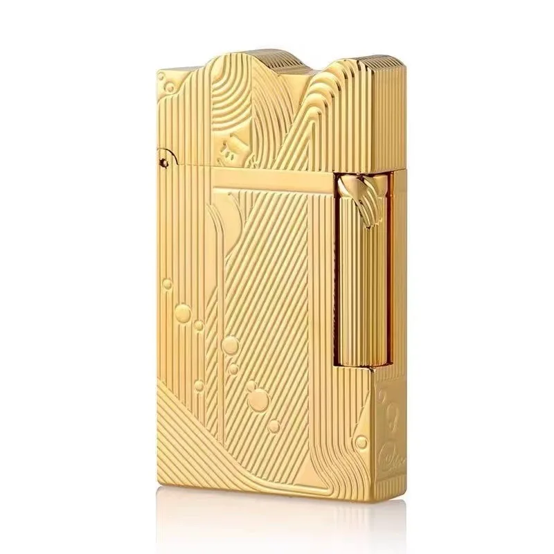 KY High-end Sanji Lighter Pure Brass Lighter Side Grinding Wheel Soft Flame Kerosene Lighter
