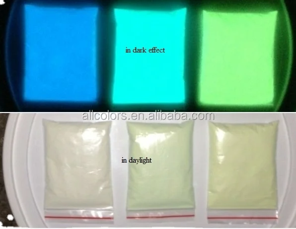 Светящаяся пудра с эффектом фотолюминесцентного пигмента