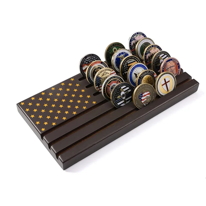 personal honor medals commemorative display stand medal display rack wooden coins stand holder wooden storage shelves