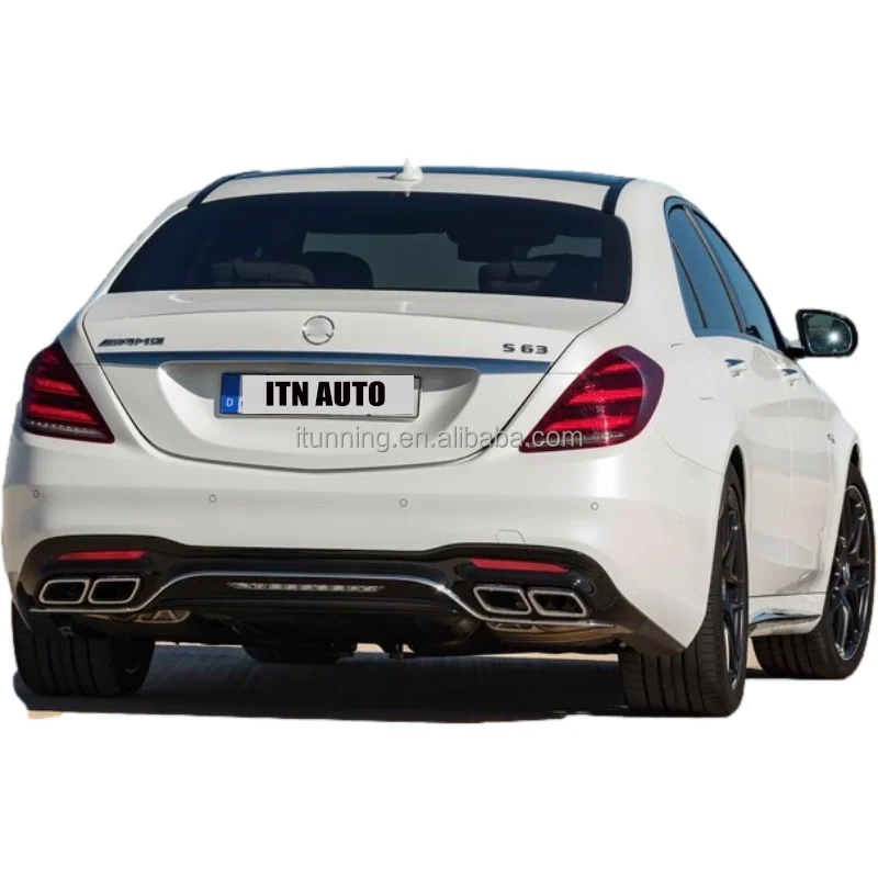 Upgrade Facelift Conversion S63 S65 AMG full body kit set for Mercedes Benz S class 2014 plus headlight headlamp