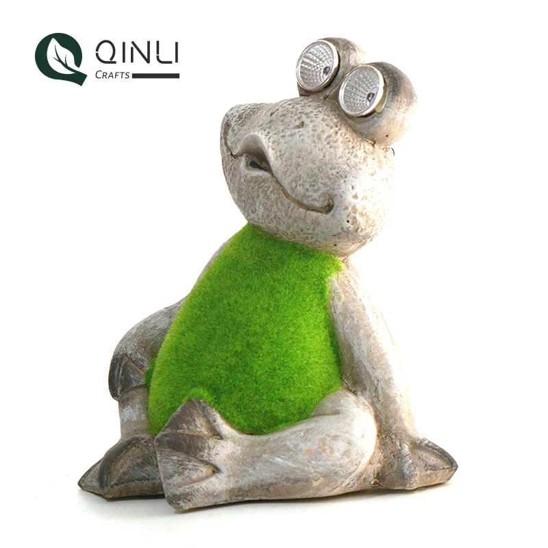 
Best Price Yard Decoration Pottery Made Solar Led Lights Outdoor Garden Ornaments 