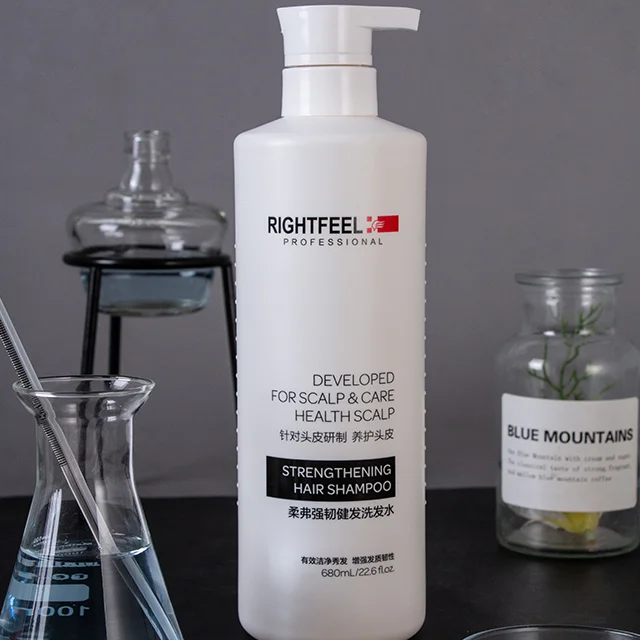 New customized 680ml bottle of advanced classic fragrance liquid oil control hair care cleaning enhanced shampoo.