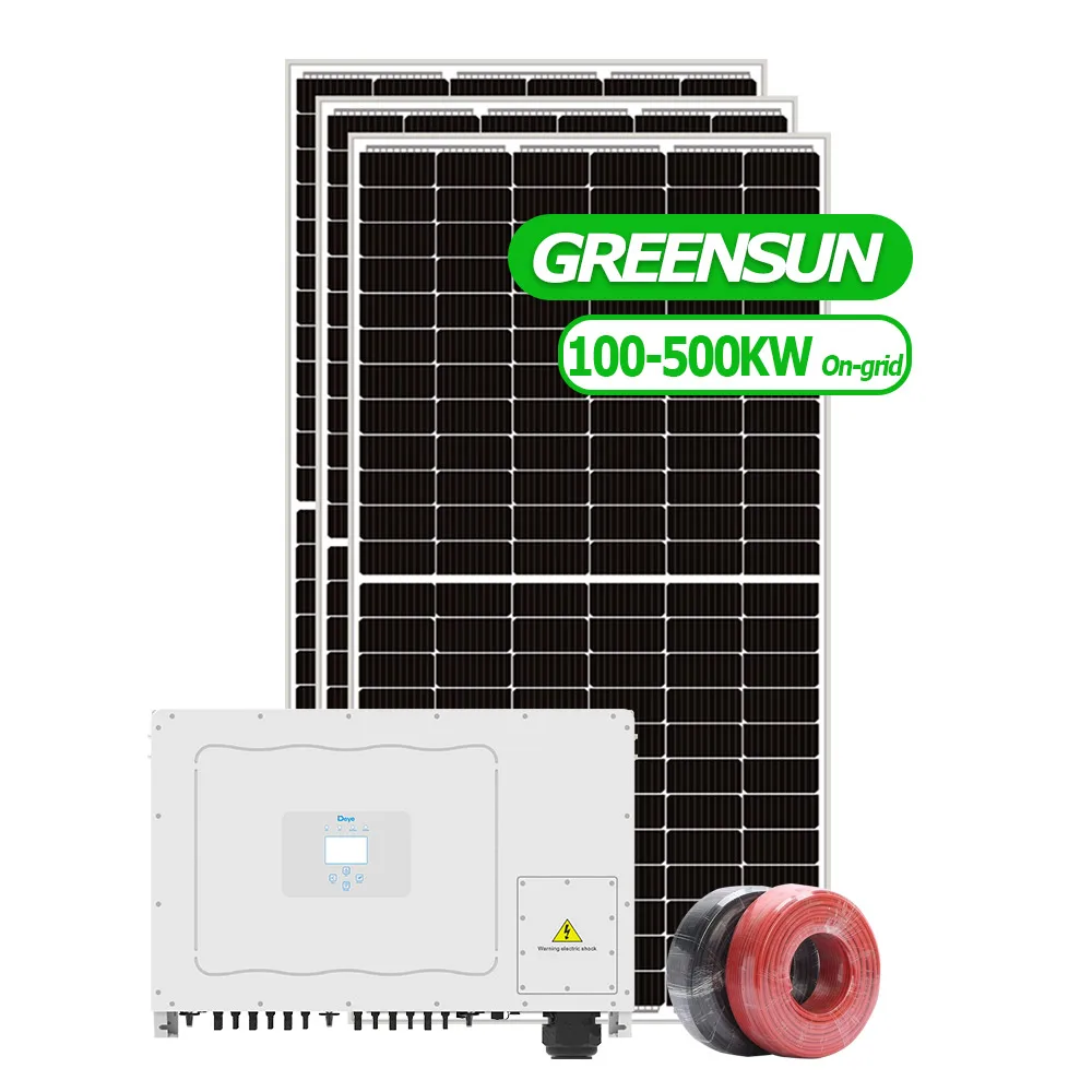 Greensun Solar Power Generation System 200KW 400KW 500KW Grid Tie Solar Photovoltaic System