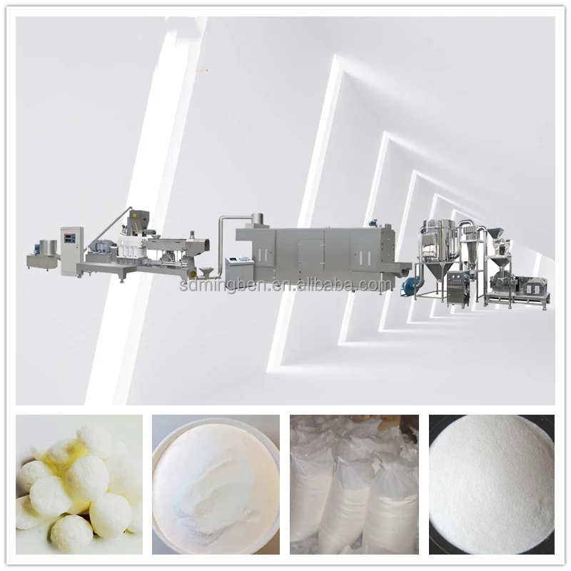 Large Capacity Puffed Modified Cassava Starch Production Line Modified Pre-Gelatinized Starch Production Line
