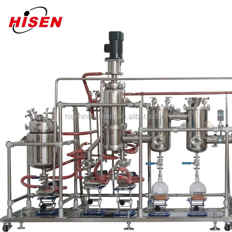 HISEN factory price industrial automatic molecular short path distillation machine