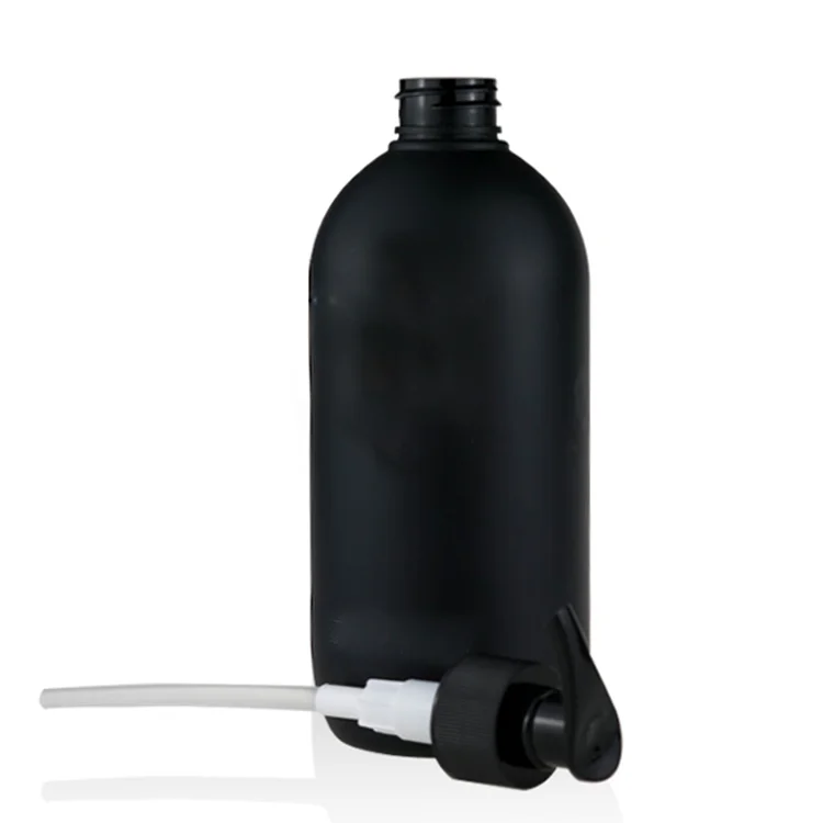Бутылка botellas 1 л матовая черная косметическая упаковка полиэтиленовый пластиковый цилиндр флакон для шампуня лосьона и мытья