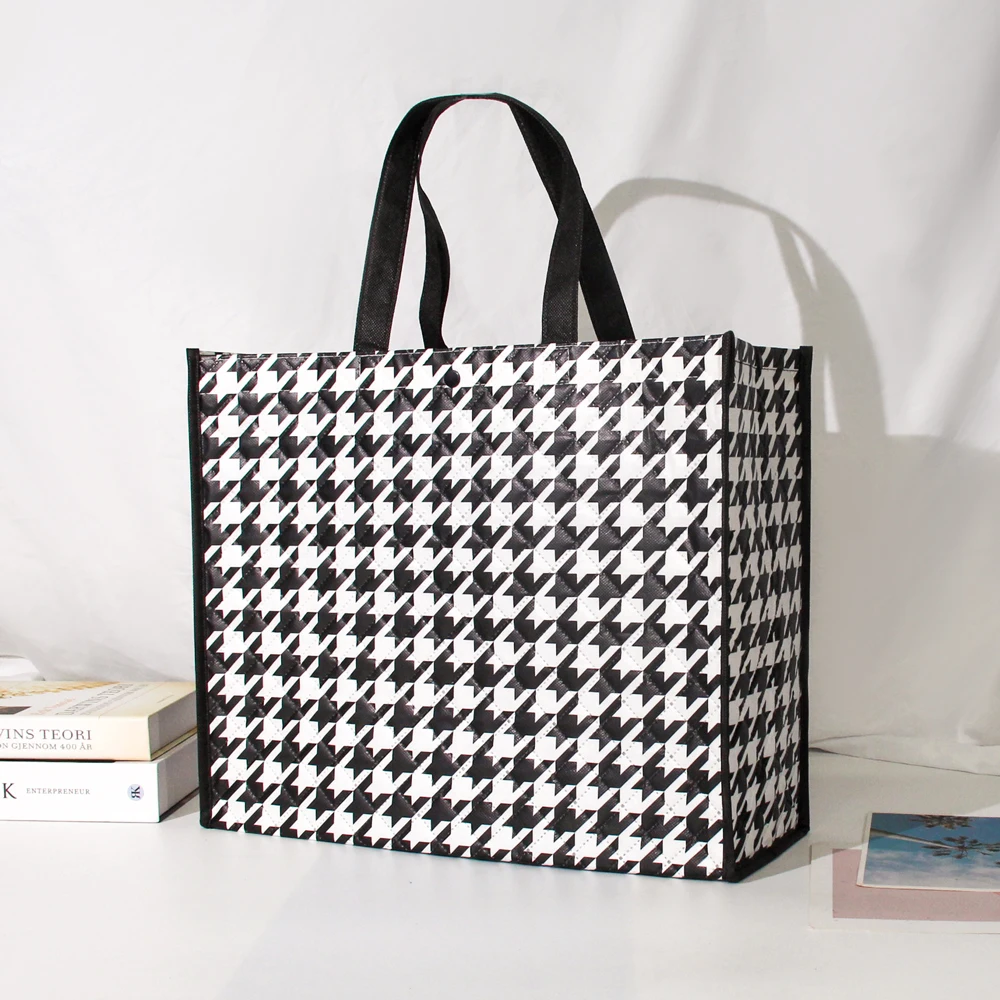 Reusable Cheap Tote Bags Custom Printed Recyclable Shopping Bag With Logo Eco Friendly Fabric Grocery White Non-Woven Bags