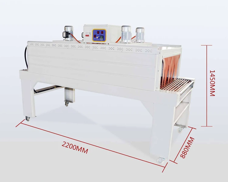Автоматическая PE пленка коробка бутылка книга термоусадочная туннельная упаковочная машина