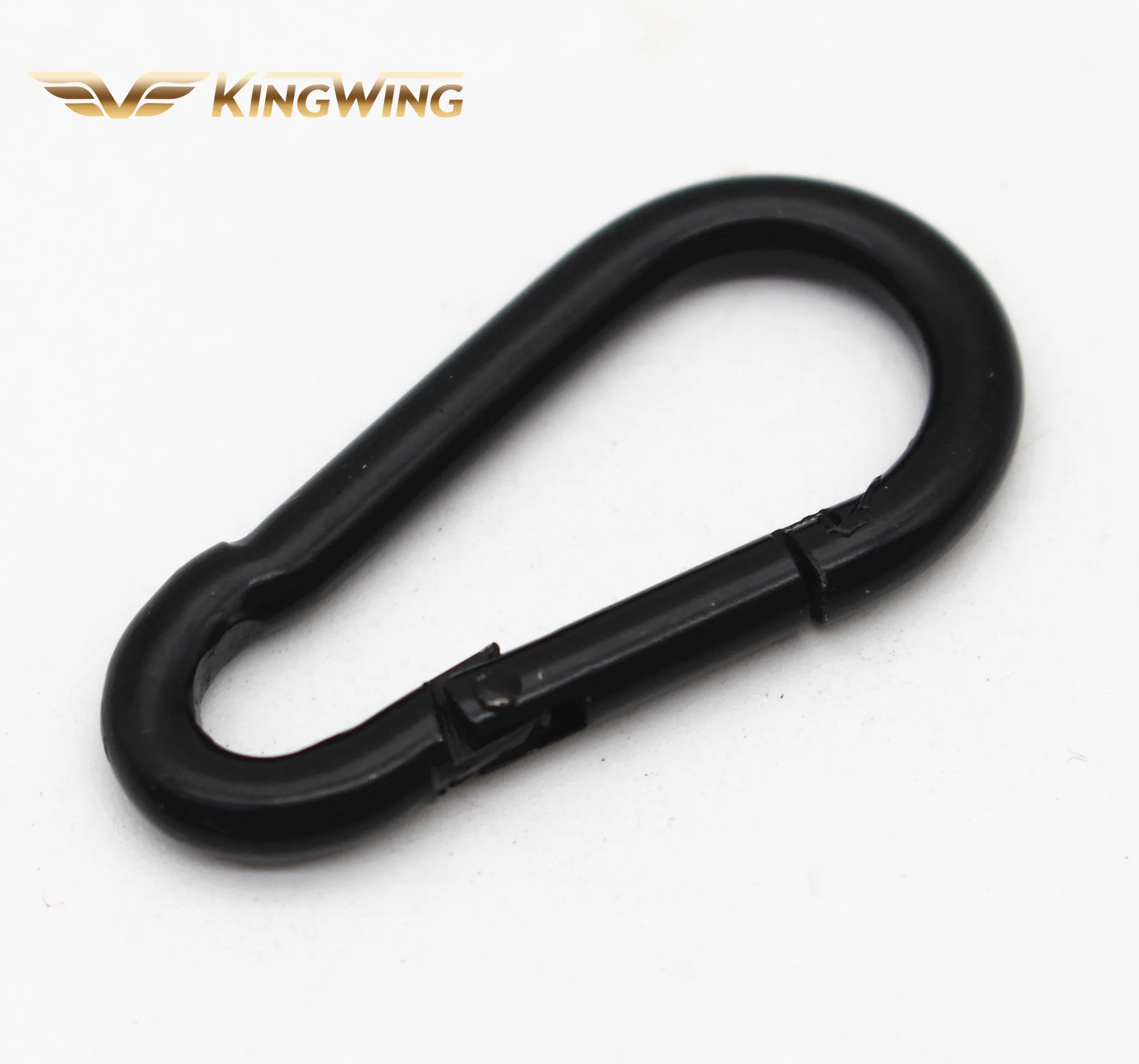 Black Color Steel Stainless Steel Carabiner DIN5299C Snap Hook