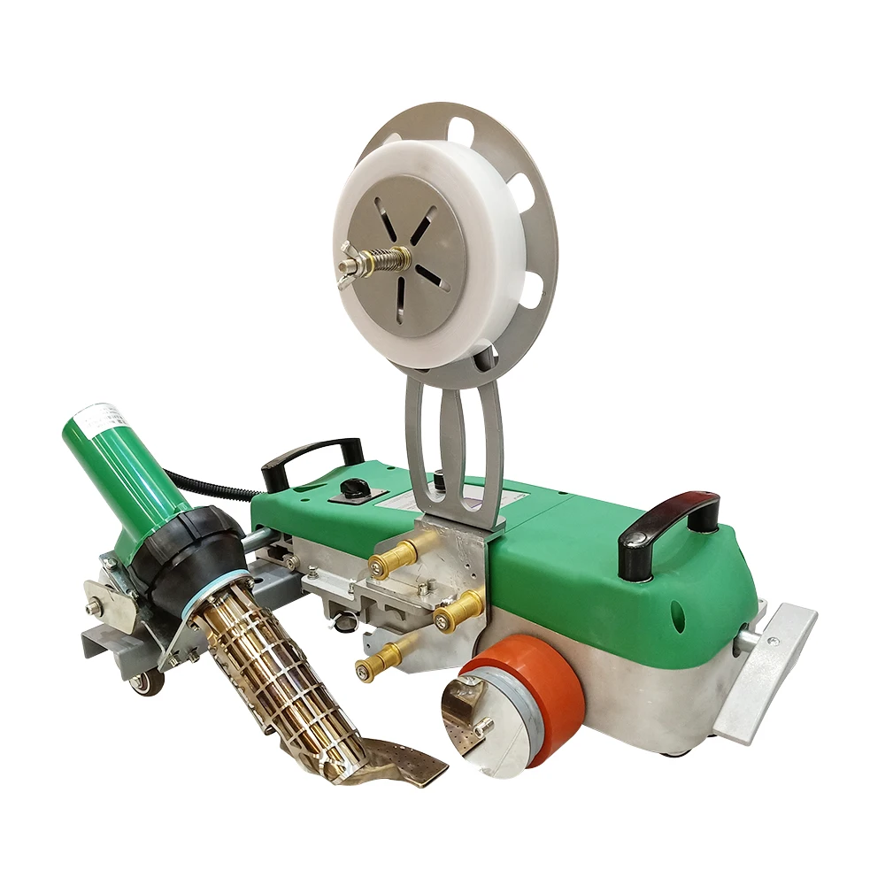 PVC Tarpaulin Tape Welding Machine UV backlit seamless Welder webbing Hot Air TPO PE  Welding Machine